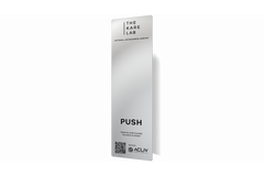 Antiviral, Antimicrobial Silver Push Door Plate